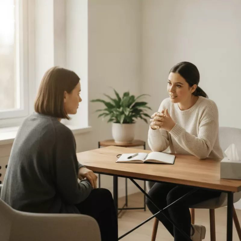 Consultation médicale bienveillante pour accompagner une personne présentant des signes de burnout au travail
